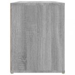 szürke sonoma színű szerelt fa cipőtartó 100x35x45 cm