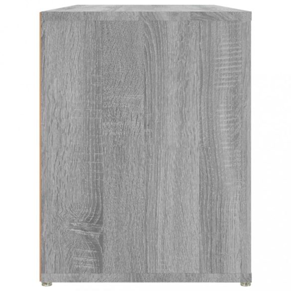 szürke sonoma színű szerelt fa cipőtartó 100x35x45 cm