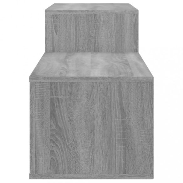 szürke sonoma színű szerelt fa cipősszekrény 150x35x45 cm