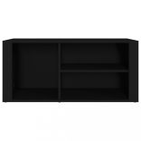 fekete szerelt fa cipősszekrény 100x35x45 cm