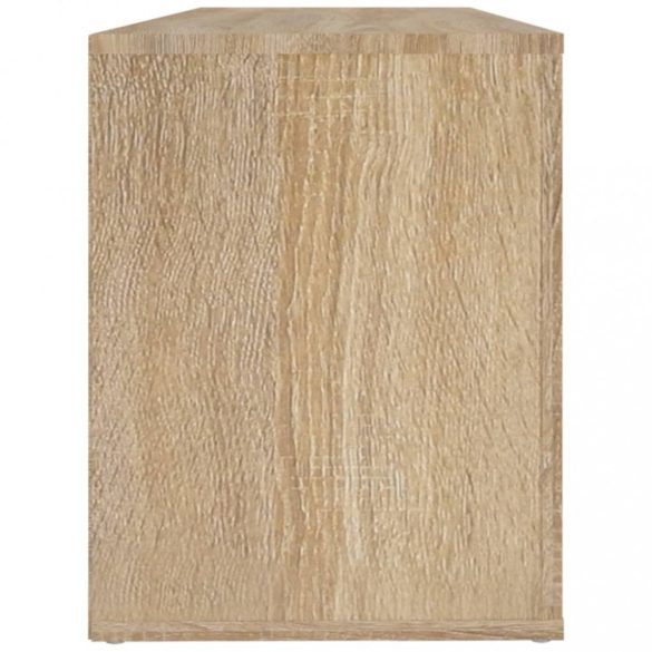 sonoma tölgy színű szerelt fa cipőszekrény 100x35x45 cm