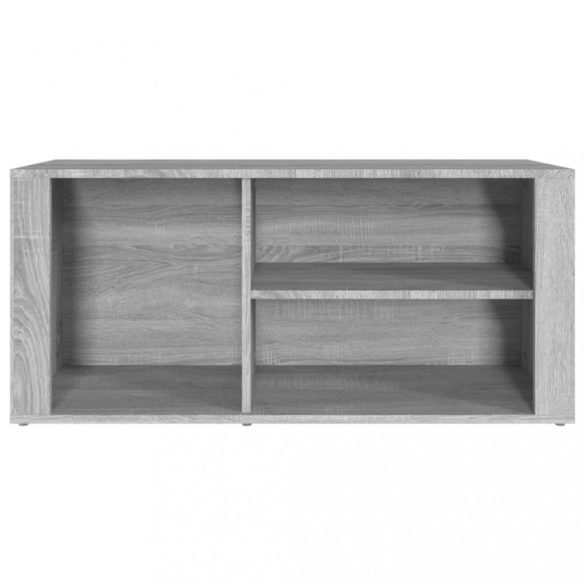 szürke sonoma színű szerelt fa cipősszekrény 100x35x45 cm