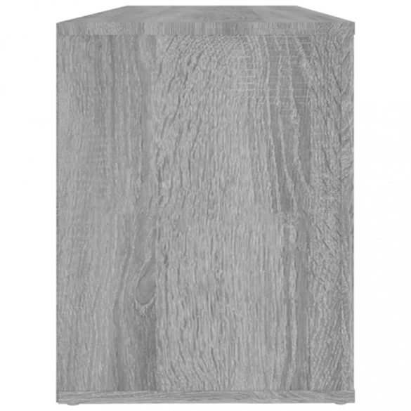szürke sonoma színű szerelt fa cipősszekrény 100x35x45 cm