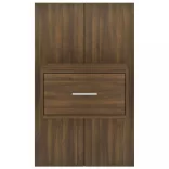 barna tölgyszínű falra szerelhető éjjeliszekrény