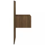 barna tölgyszínű falra szerelhető éjjeliszekrény