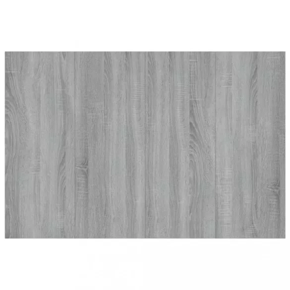 szürke sonoma színű szerelt fa ágyfejtámla 120x1,5x80 cm