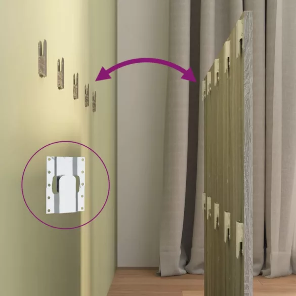 szürke sonoma színű szerelt fa ágyfejtámla 120x1,5x80 cm