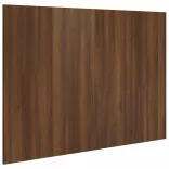 barna tölgy színű szerelt fa ágyfejtámla 120 x 1,5 x 80 cm