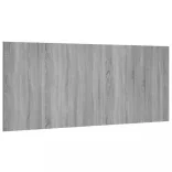 szürke sonoma színű szerelt fa ágyfejtámla 200x1,5x80 cm