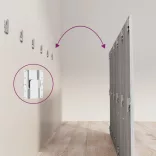 szürke sonoma színű szerelt fa ágyfejtámla 200x1,5x80 cm