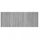 szürke sonoma színű szerelt fa ágyfejtámla 200x1,5x80 cm