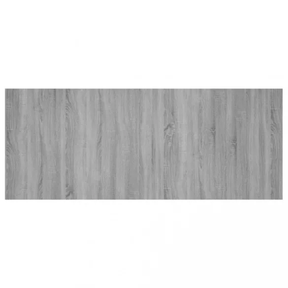 szürke sonoma színű szerelt fa ágyfejtámla 200x1,5x80 cm