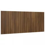 barna tölgy színű szerelt fa ágyfejtámla 200x1,5x80 cm