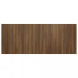 barna tölgy színű szerelt fa ágyfejtámla 200x1,5x80 cm