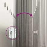 szürke sonoma színű szerelt fali fejtámla 240 x 1,5 x 80 cm