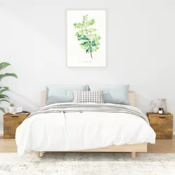   2 db füstös tölgy színű éjjeliszekrény 40 x 39 x 40 cm