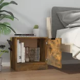 2 db füstös tölgy színű éjjeliszekrény 40 x 39 x 40 cm