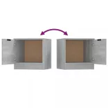 2 db szürke sonoma színű éjjeliszekrény 40 x 39 x 40 cm