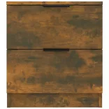 2 db füstös tölgy színű szerelt fa éjjeliszekrény