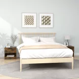 2 db füstös tölgy színű szerelt fa éjjeliszekrény