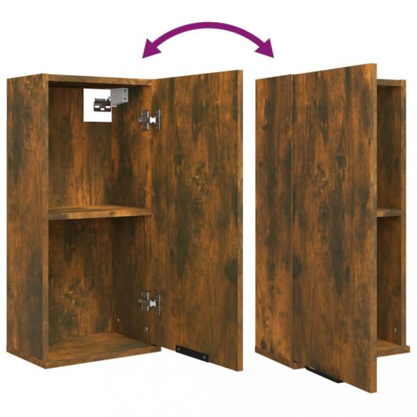 füstös tölgy színű fali fürdőszobaszekrény 32 x 20 x 67 cm