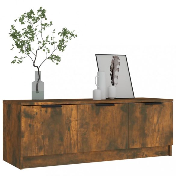 füstös tölgy színű szerelt fa TV-szekrény 102 x 35 x 36,5 cm