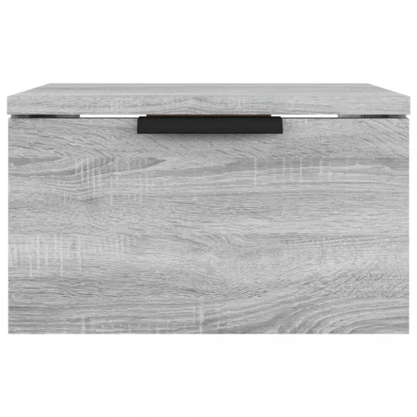 2 db szürke sonoma falra szerelhető éjjeliszekrény 34x30x20 cm