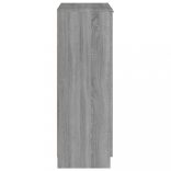 szürke sonoma színű szerelt fa cipősszekrény 59 x 35 x 100 cm