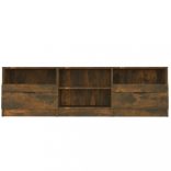 füstös tölgy színű szerelt fa TV-szekrény 150 x 33,5 x 45 cm