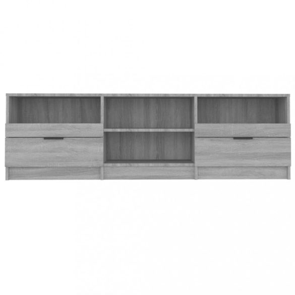 szürke sonoma színű szerelt fa TV-szekrény 150 x 33,5 x 45 cm
