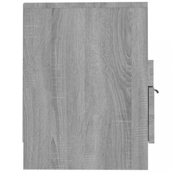 szürke sonoma színű szerelt fa TV-szekrény 150 x 33,5 x 45 cm