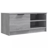 2 db szürke sonoma színű szerelt fa TV-szekrény 80x35x36,5 cm
