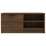 2 db barna tölgy színű szerelt fa TV-szekrény 80x35x36,5 cm