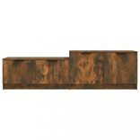 füstös tölgyszínű szerelt fa TV-szekrény 158,5 x 36 x 45 cm