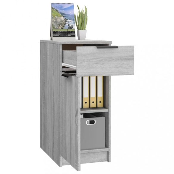 szürke sonoma szerelt fa íróasztalszekrény 33,5x50x75 cm