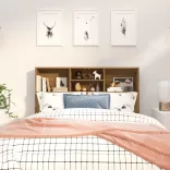 barna tölgyszínű áthidaló szekrény 120 x 19 x 103,5 cm