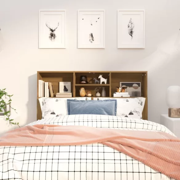 barna tölgyszínű áthidaló szekrény 120 x 19 x 103,5 cm