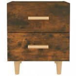 füstös tölgy színű éjjeliszekrény 40 x 35 x 47,5 cm