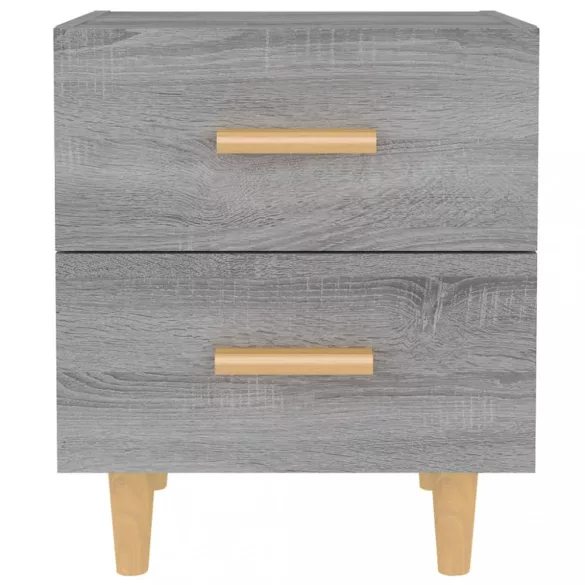 2 db szürke sonoma színű éjjeliszekrény 40 x 35 x 47,5 cm