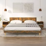 2 db füstös tölgy színű éjjeliszekrény 40x35x47 cm