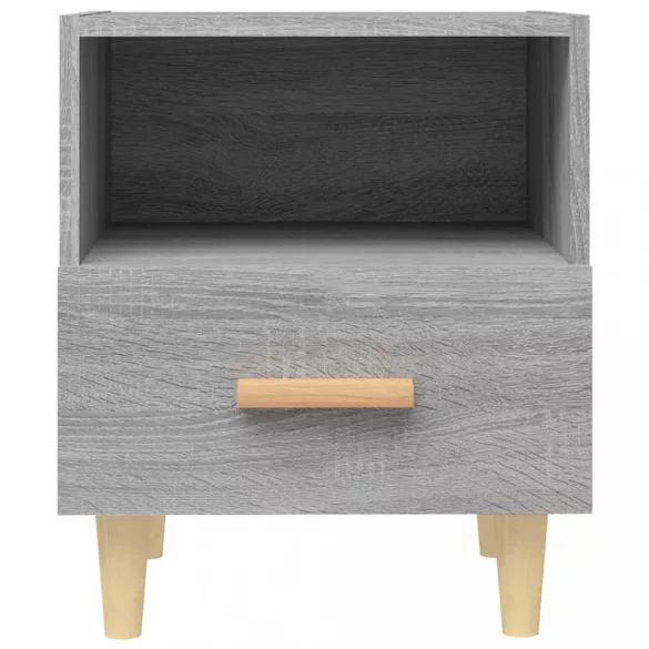 szürke sonoma színű éjjeliszekrény 40x35x47 cm