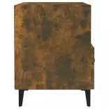 2 db füstös tölgy színű szerelt fa éjjeliszekrény