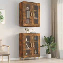   füstös tölgy színű függő faliszekrény 69,5 x 34 x 90 cm