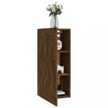 füstös tölgy színű szerelt fa függőszekrény 35 x 34 x 90 cm