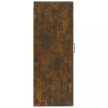 füstös tölgy színű szerelt fa függőszekrény 35 x 34 x 90 cm