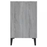 szürke sonoma színű szerelt fa tálalószekrény 100 x 36 x 60 cm