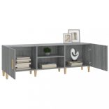 szürke sonoma színű szerelt fa TV-szekrény 150x30x50 cm