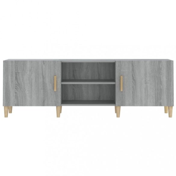 szürke sonoma színű szerelt fa TV-szekrény 150x30x50 cm