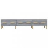 szürke sonoma színű szerelt fa TV-szekrény 150 x 34,5 x 30 cm