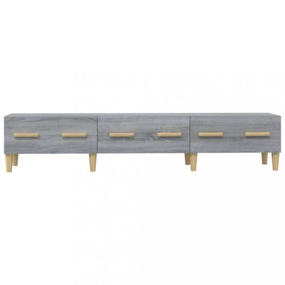szürke sonoma színű szerelt fa TV-szekrény 150 x 34,5 x 30 cm